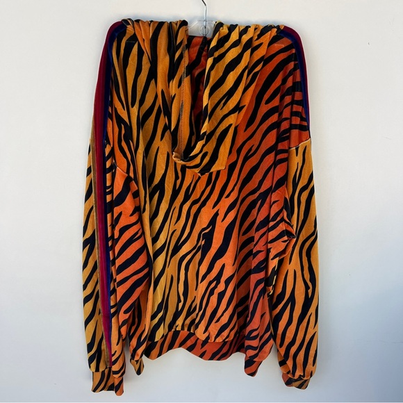 NWOT Aviator Nation Classic Velvet Zip Hoodie - Picture 2 of 4